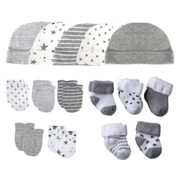 Mützen, Hüte, geborene Mütze, Handschuhe, Socken-Set für Babys, Jungen, Mädchen, Baumwolle, Herbst, lässig, Pografie-Requisiten, weiche Kopfbedeckung, Säugling, Schlummertrunk, Wintermode, 230220