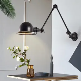 Wall Lamp Nordic Bedroom Bedside Machinery Single Head Industrial Creative Rotation Simple Personal Living Room