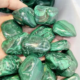 Decorative Figurines 500mg High-Quality Natural Malachite Tumbled Stones Crystal Reiki Healing Gemstone Mineral Home Room Decoration