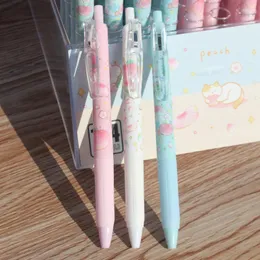 3 penne in gel a forma di fiore Kawaii per materiale scolastico per ufficio, cancelleria carina, accessori per la scrittura, articoli per bambini