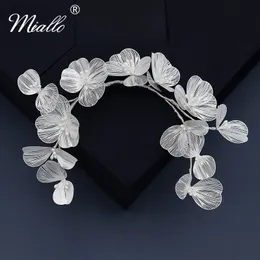Wedding Hair Jewelry Miallo Bridal Wedding Headband Flower Pearl Hair Accessories for Women Hair Jewelry Party Bride Headpiece Bridesmaid Gift 230217