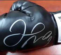 Mayweather Pacquiao Hitman Hearns 재료 사인 사인 Signatured Auto Boxing Gloves