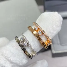 Pierścienie dla kobiet projektantki Diamond Sterling Silver Gold Splated 14K Rozmiar 6 7 8 Classic Style T0P Jakość NIGDY FADE FADE Znakomity prezent z pudełkiem 008