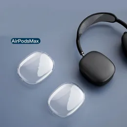 Per Airpods Max Fascia per cuffie Cuffie Max Accessori per auricolari Custodia protettiva impermeabile in silicone solido TPU trasparente Copertura per cuffie per cuffie AirPod Max