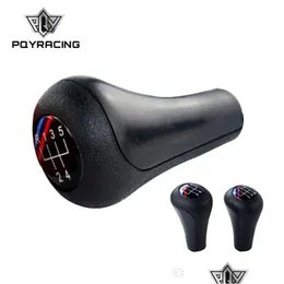 Shift Knob 5 Speed ​​6 Car Gear with M LOGO för 1 3 Series E30 E32 E34 E36 E38 E39 E46 E53 E60 E63 E83 E84 E90 E91 Drop Delivery Mobil DHIQZ