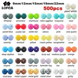 500pcs Silicone Beads Grade Round 9mm 12mm 15mm 19mm 22mm Baby Teething Toys DIY Baby Pendant Necklace Silicone Teeth1233Y