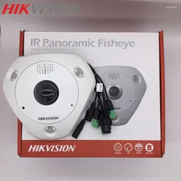 Камера Fisheye DS-2CD6365G0-IVS Международная версия IP H.265 POE поддерживает водонепроницаемый IR встроенный микрофон