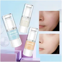 Foundation Primer Lanbena 20Ml Face Essence Serum Makeup Base Concealer Invisible Pores Vc 24K Gold Drop Delivery Health Beauty Dhkv2