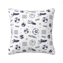 Pillow Luxury Soccer Boot Pattern Football Sport Throw Case Home Decorative Custom Square Cover Pillowcover For Sofa