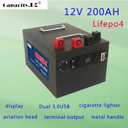 Paquete de batería de 12V, batería de litio recargable de 200ah lifepo4 con bluetooth BMS, motor marino de 12V, motor para exteriores especial c