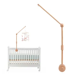 ガラガラのモバイルBopooboboobaby Baby Bell Bell BracketハンギングおもちゃハンガーCRIB WOOD HOLDER ARM 230220