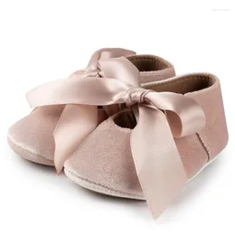 Scarpe da ginnastica KIDSUN Neonate Principessa Infantile Bambino antiscivolo Piatto Suola morbida Cotone Gomma Carino Farfalla-nodo Primi camminatori