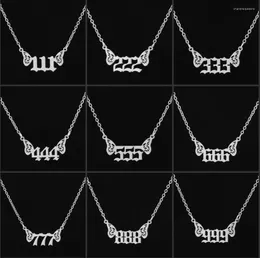 Halsketten mit Anhänger, Schmetterling, Engelsflügel, Zahlen-Halskette, Edelstahl, minimalistisch, 000 111 222 333 444 555 666 777 888 999 Lucky Arabic Log