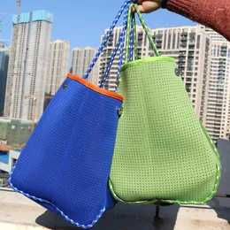 Evening Bags Luxury Diving Fabric Neoprene Breathable Women Handbag 2023 Spring Fashion Casual Tote Bag Top-Handle Shoulder