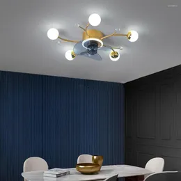 Lampy wiszące Lekkie luksusowe żyrandol Nordic Net Ceily Ceiling Fan Lampa może być używana do sypialni jadalnia gospodarstwa domowego
