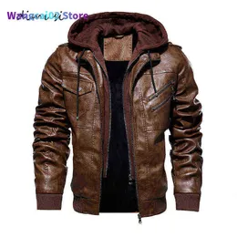 Jaquetas masculinas Dimusi Autumn Winter Men's Leather Jackets Casual Motion Motorcycle Jacket PU Biker Leather Windbreaker Coats Capates Roupas 022023h