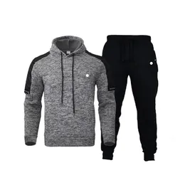 Designer Brand Herrsp￥r 2023 Basketball Dunk Sport Wear Hoodie Sweatpants Solid Color Hooded L￥ng￤rmad joggar Sweatpants Suit Tracksuit M-3XL