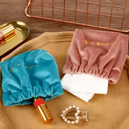 Depolama Çantaları Makyaj Çantası Elverişli Yıkanabilir Katlanabilir Mini Velvet Ruj Organizatörü Seyahat Kozmetik Casaborage