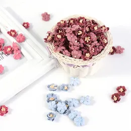 Ghirlande di fiori decorativi 10/50 pezzi fiore artificiale rosa di seta mini fiori per decorazioni di nozze corona fai da te accessori copricapo clip art fiore finto T230217