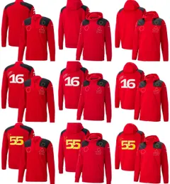 2024 New Formula 1 Red Team Hoodie Mens F1 공식 웹 사이트 같은 팬 까마귀 스웨트 스프링 가을 레이싱 풀 지퍼 후 까마귀 재킷