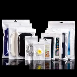 Zipper Lock Plastic Retail Opp Packaging Bag for iPhone携帯電話アクセサリーデータケーブルケースディスプレイDustProofパッケージバッグ1000pcs