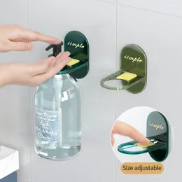 목욕 액세서리 세트 조정 가능한 벽 장착 샤워 젤 저장 랙 샴푸 병 선반 욕실 액체 주최자 홀더 주방 부엌