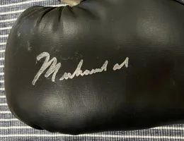 Ali Canelo Alvarez ADRIEN BRONER Materials Signed Autograph signatured Autographed auto boxing gloves