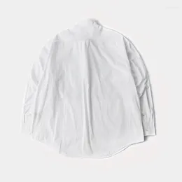 Męskie koszule M Mindygoo Wysokiej jakości niestandardowe logo Fabryka Fabryka Zip luźne swobodne koszuli męskie i damskie rękawy