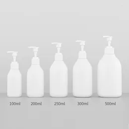 収納ボトル200ml 250ml 300ml x 20白いプラスチックPEローションポンプ容器用液体石鹸シャワージェル空のシャンプー