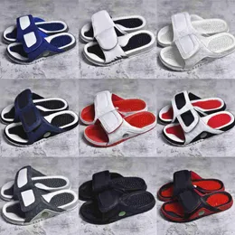 2023Sports tofflor Retro Hydro V 5 Slide Slippers Sandal Shoes Jumpman Men 13 Slides Flip Flop Sneakers Gym Sports Flats Space Jam Black Cat Dark Stucco Camosize36-47