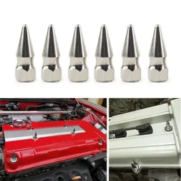 JDM Style M6X1 0 Chrome Spikes Bolt Spiked Valve Cover Engine Bay Dress Up Washer Kit For Honda Engine For Civic Engine H23A1221B