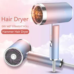 Electric Hair Dryer Electric Hair Dryer for 3 Speeds Strong Wind Fast Dry Fold Hairdryer Professional Salon Blow Hammer Fan Low Noise Household CF03 J230220