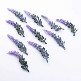 Decorative Flowers Wreaths 10Pcs Lavender Plastic Flower DIY Wedding Gifts Box Christmas Decorations for Home Christmas Garland Artificial Plants Cheap T230217