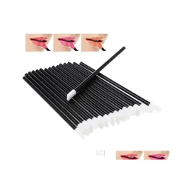 Makeup Brushes New Lipbrush Disponible Cosmetic Lip Brush Lipstick Gloss Wands Applicator Make Up Tool Black Clear Drop Delivery Heal Dhhqx