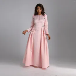 Robô de roupas étnicas femme musulmanes árabe rosa bordado de lantejoulas elegantes vestidos muçulmanos do Oriente Médio Vestidos abayas para