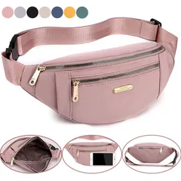 Waist Bags Large Capacity Packs Shoulder Oxford Cloth Adjustable Buckle Strap Women Makeup Phone Pouch Travel Bag Zipper Handbag 230220