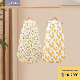 أكياس النوم Elinfant Soft Born Babe Bag Bamboo Cotton Warm يمكن ارتداؤها في فصل الشتاء سترة النوم 230217