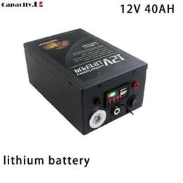 12V Lithium Battery Pack 40ah Rechargeable Battery Portable Outdoor Camping Emergency Solar Power Bank Backup