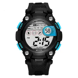 Kinderuhren Kinderuhren Vernetzte Kinder Digitale Armbanduhr Teenager Sportuhr Countdown-Timer Alarm Junge Leuchtend Wasserdicht Wotch LED 230220