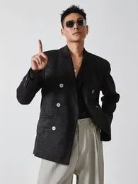 Erkekler SF0339 Moda Erkek Palto Ceketleri 2023 Pist Lüks Avrupa Tasarım Parti Tarzı Giyim