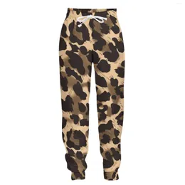 Herrenhosen Jumeast Jogger Casual Joggy Pants Baggy Herren Leopardenmuster direkt für Männer Streetwear Y2K Tracksuit Hosen