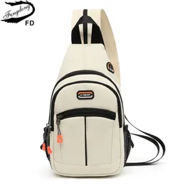 Abendtaschen Fengdong Kleine Umhängetaschen für Frauen Messenger Casual Sling Brust Weibliche Mini Reise Sport Rucksack Schulter 230220