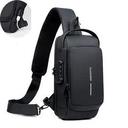 Waist Bags Men Sling Backpack Cross body Shoulder Chest Bag Antitheft Travel Motorcycle Rider Waterproof Oxford Male Messenger 230220