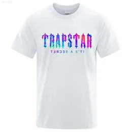 T-shirt da uomo Trapstar London Y2k Style T-shirt stampate Uomo Street Cotton Tops T-shirt oversize ONeck T-shirt estiva traspirante di marca Z0221