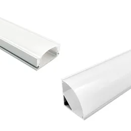 Perfil de aluminio LED de 1 m para la luz de la barra LED, canal de aluminio de tira LED, alojamiento impermeable de aluminio cubierta transparente