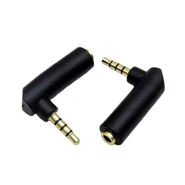 Connettori audio da 3,5 mm da maschio a femmina a 90 gradi Adattatore angolato destro Connettore Stereo Convertitore Aux