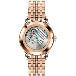 Бренд роскошные часы -брачные часы Agelocer Men Mechanical Watch Fashion Luxury Rose Gold Мужское часы Relogio Masculino