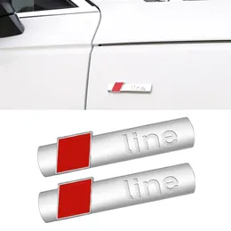 Acess￳rios para autom￳veis de autom￳veis de autom￳vel emblema lateral emblema 3d adesivo TRIM CROMO DO CHROME Decora￧￣o externa para Audi A3 A4 A5 A6 Q2 Q3 Q5 Q7 Q8 S4 S5275C