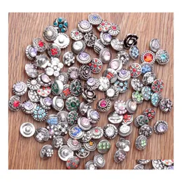 Charm Bracelets Assorted 12Mm Noosa Metal Button Ginger Snaps Diy Bracelet Necklace Jewelry Accessory Chunk Snap Drop Delivery Dhha1