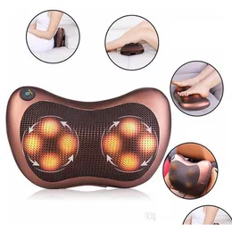 Massaging Neck Pillowws Body Masr Pillow Electric Infrared Heating Kneading Shoder Back Mas Car Home Dualuse Drop Delivery Health Bea Dhf1O